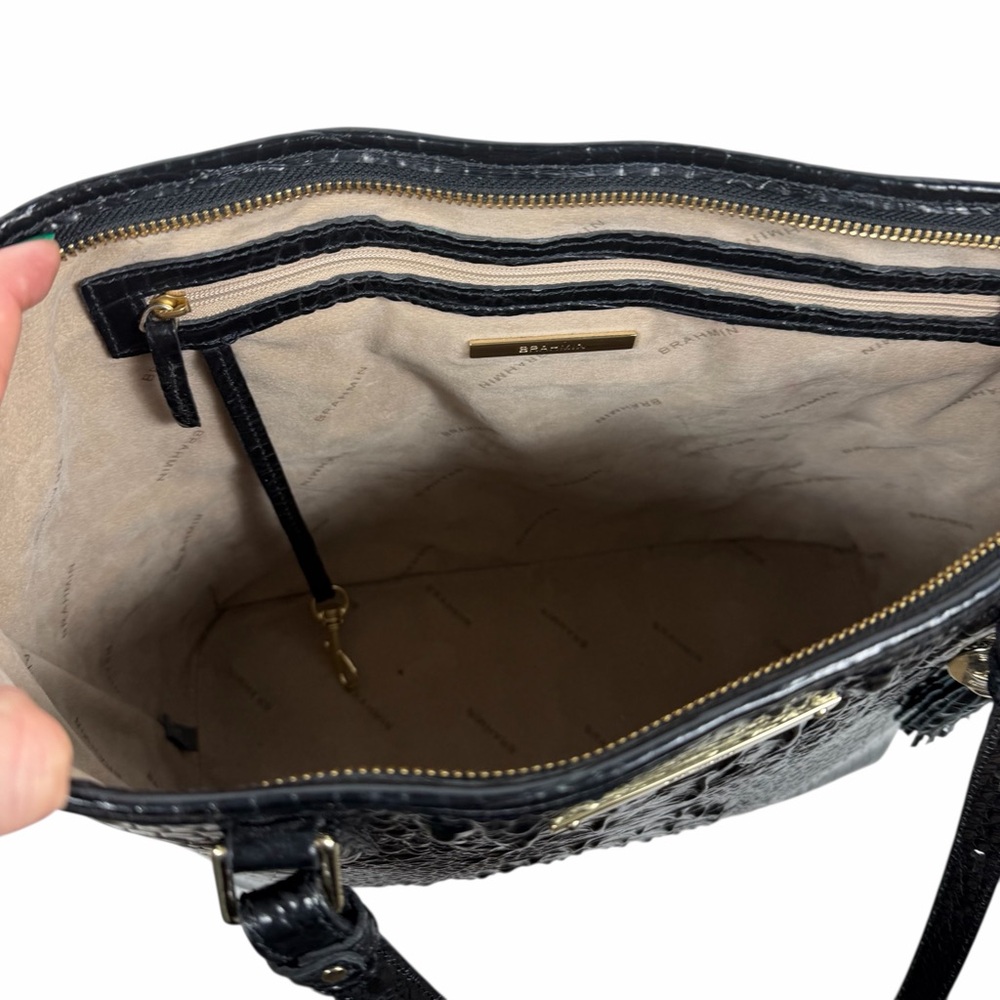 Brahmin Medium Asher Melbourne Tote Bag Shoulder Bag Black - Picture 14 of 15